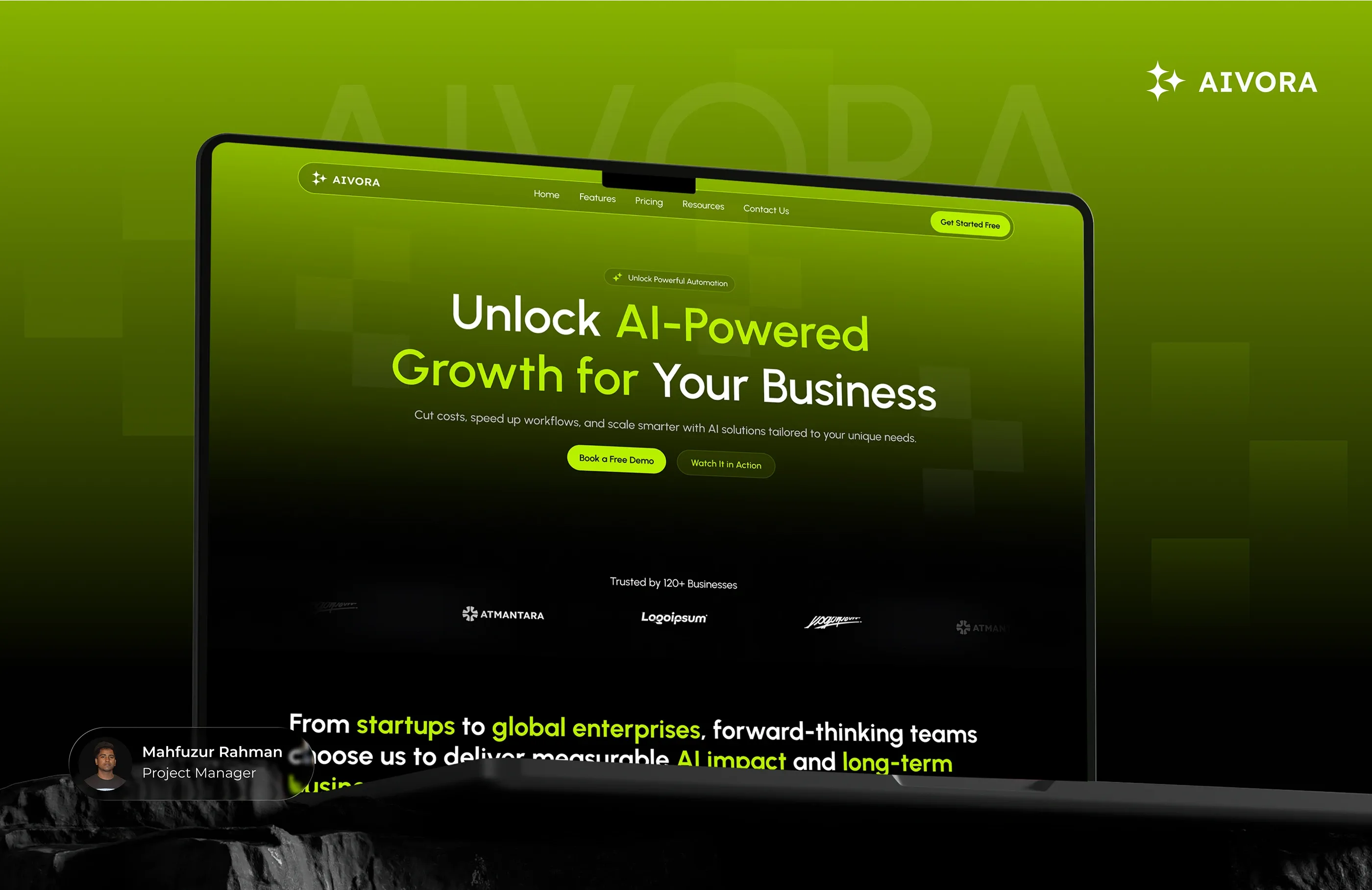 Aivora: Modern AI Interface Experience