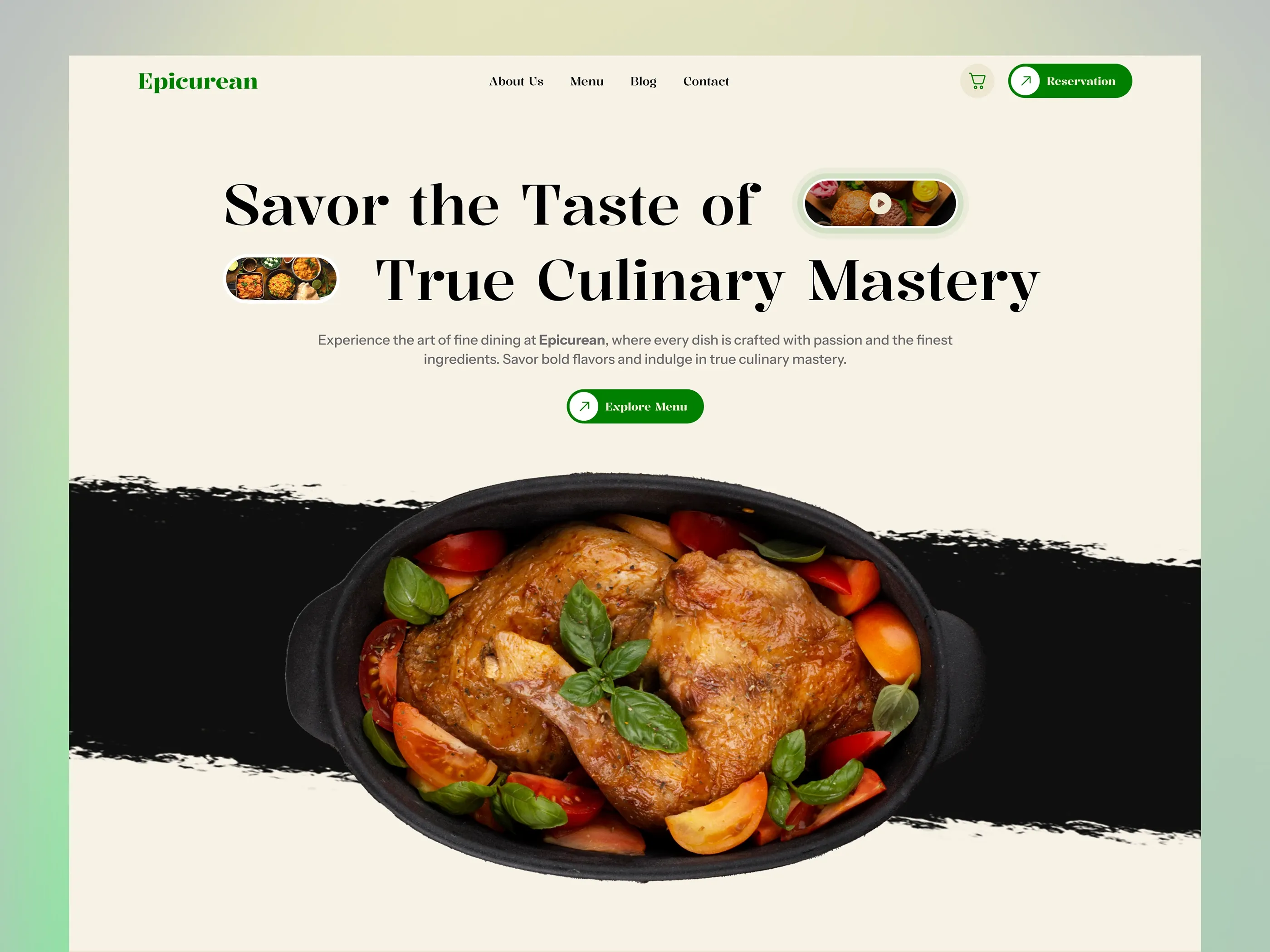 Epicurean - Modern Restaurant Experience